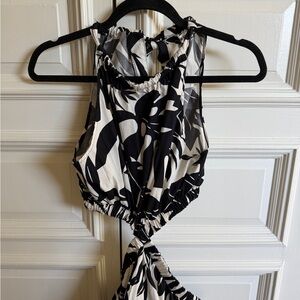 Steve Madden Black and White Patterned Dress